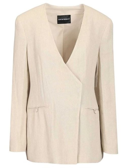 woman woven blazer Emporio Armani | EW003989 TE15797.F1125